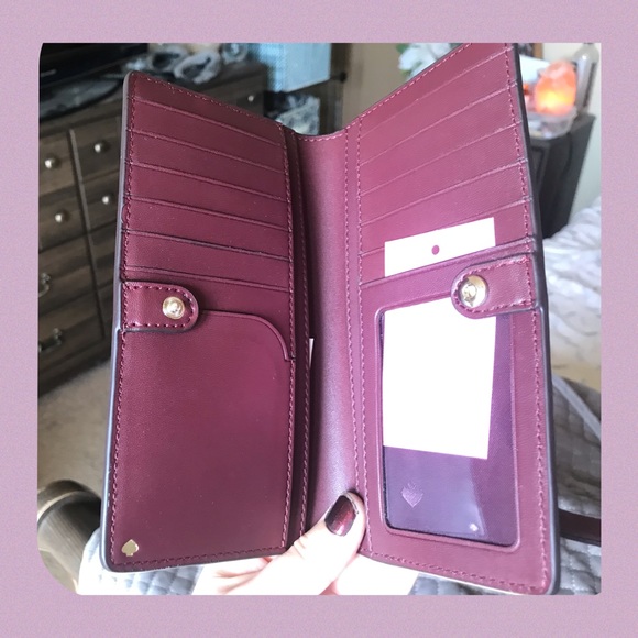 ✨KATE SPADE✨Slim Bifold Floral Wallet NEW - Picture 6 of 10